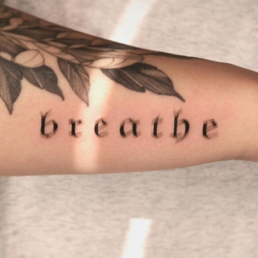 Simple yet powerful one word tattoo inspiration Tattoo Design