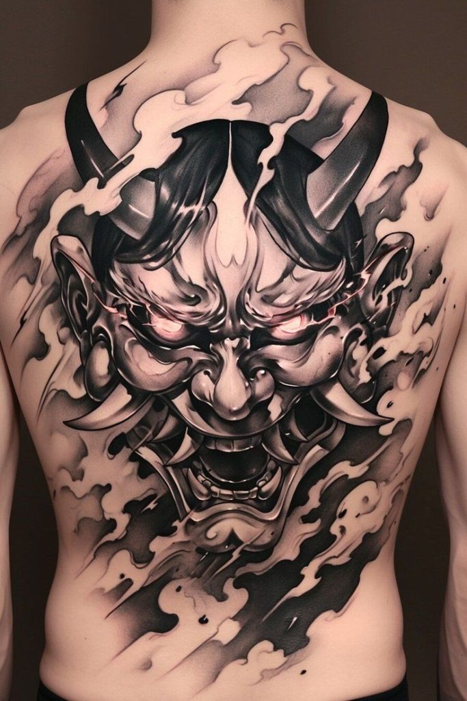This massive back tattoo is a showstopper.
