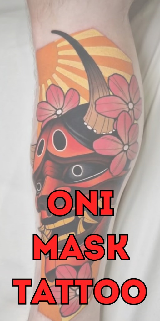 A modern twist on the Traditional oni, this piece bursts with color and soft floral energy.