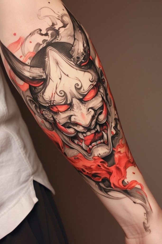 This oni mask design is for the woman who lives unapologetically.