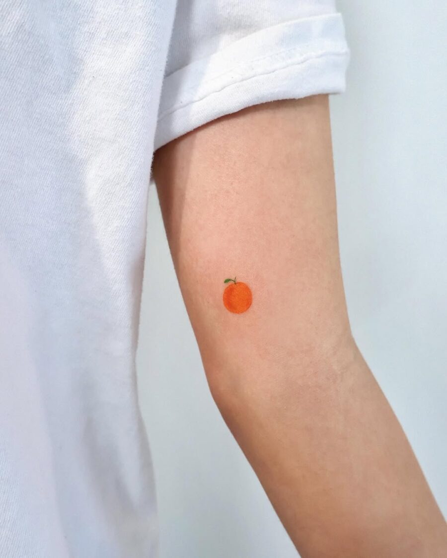 Charming Minimalist Orange Tattoo Design Tattoo Design