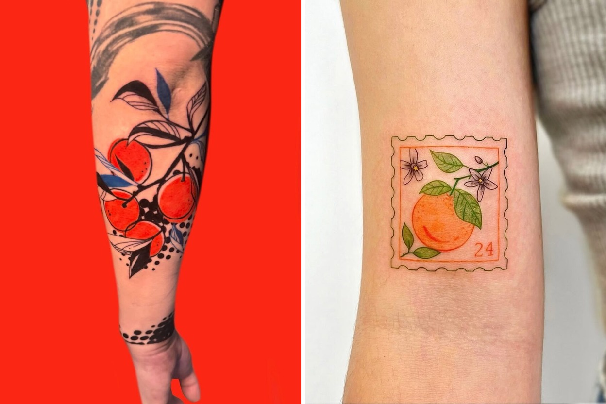 51+ Orange Tattoo Ideas For Unique Personal Expression Featured Lookbook Collage