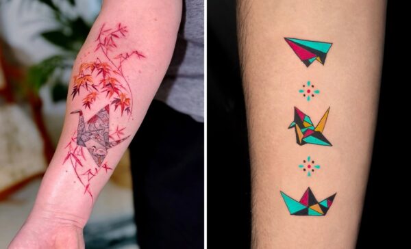 43+ Origami Tattoo Ideas & Inspiration