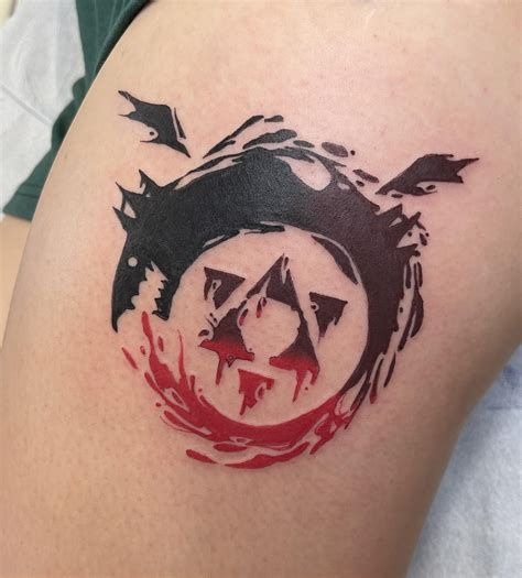 Full Metal Alchemist Tribute Tattoo Design