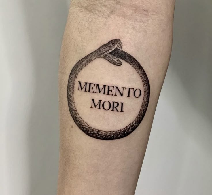 Memento Mori Ring Tattoo Design