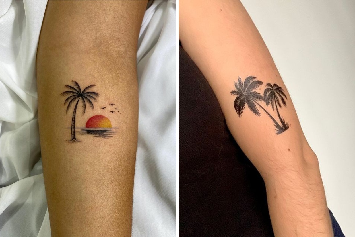 27+ Palm Tree Tattoo Ideas Curated for Your Next Session Featured Lookbook Collage
