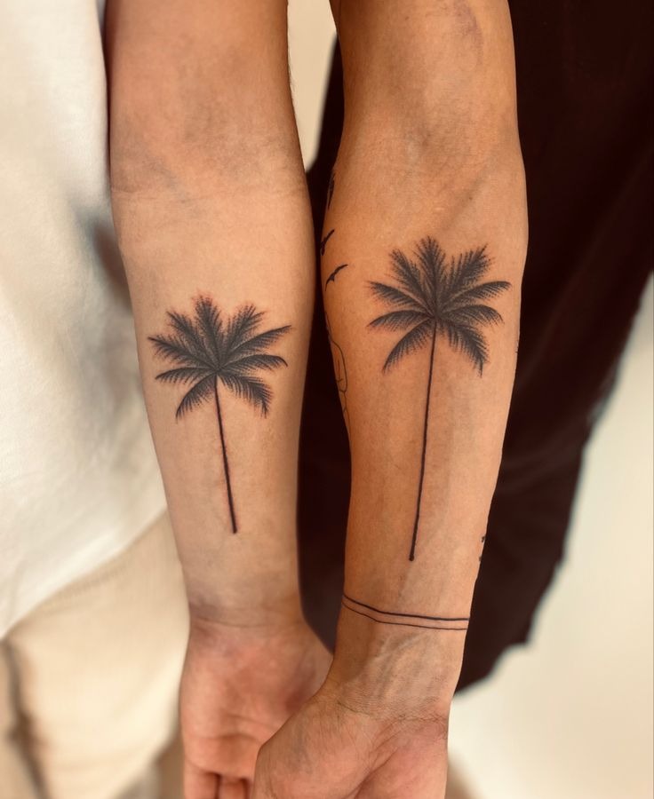 Matching Palm Forearm Tattoos Tattoo Design