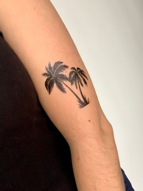 Minimalist Palm Pair on Inner Arm Tattoo Design