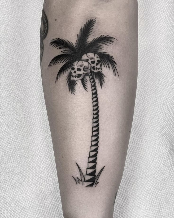 Urban Jungle Palm Tattoo Design