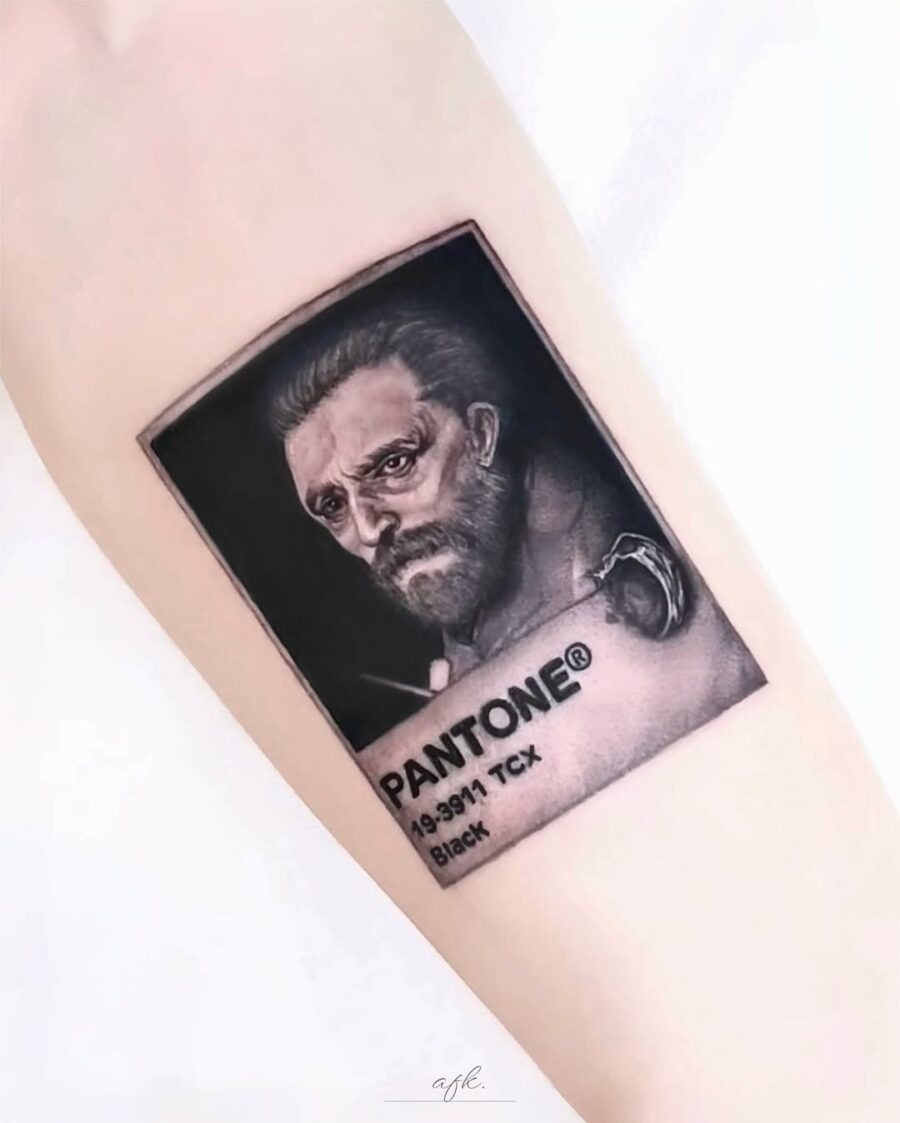 Elegant Vincent Van Gogh Pantone Tattoo Design Tattoo Design