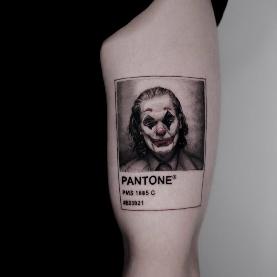 Unique Joker Pantone Tattoo Design Tattoo Design