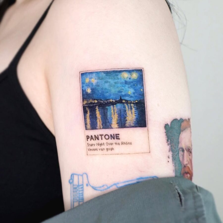 Vibrant Van Gogh Pantone Tattoo Design Tattoo Design
