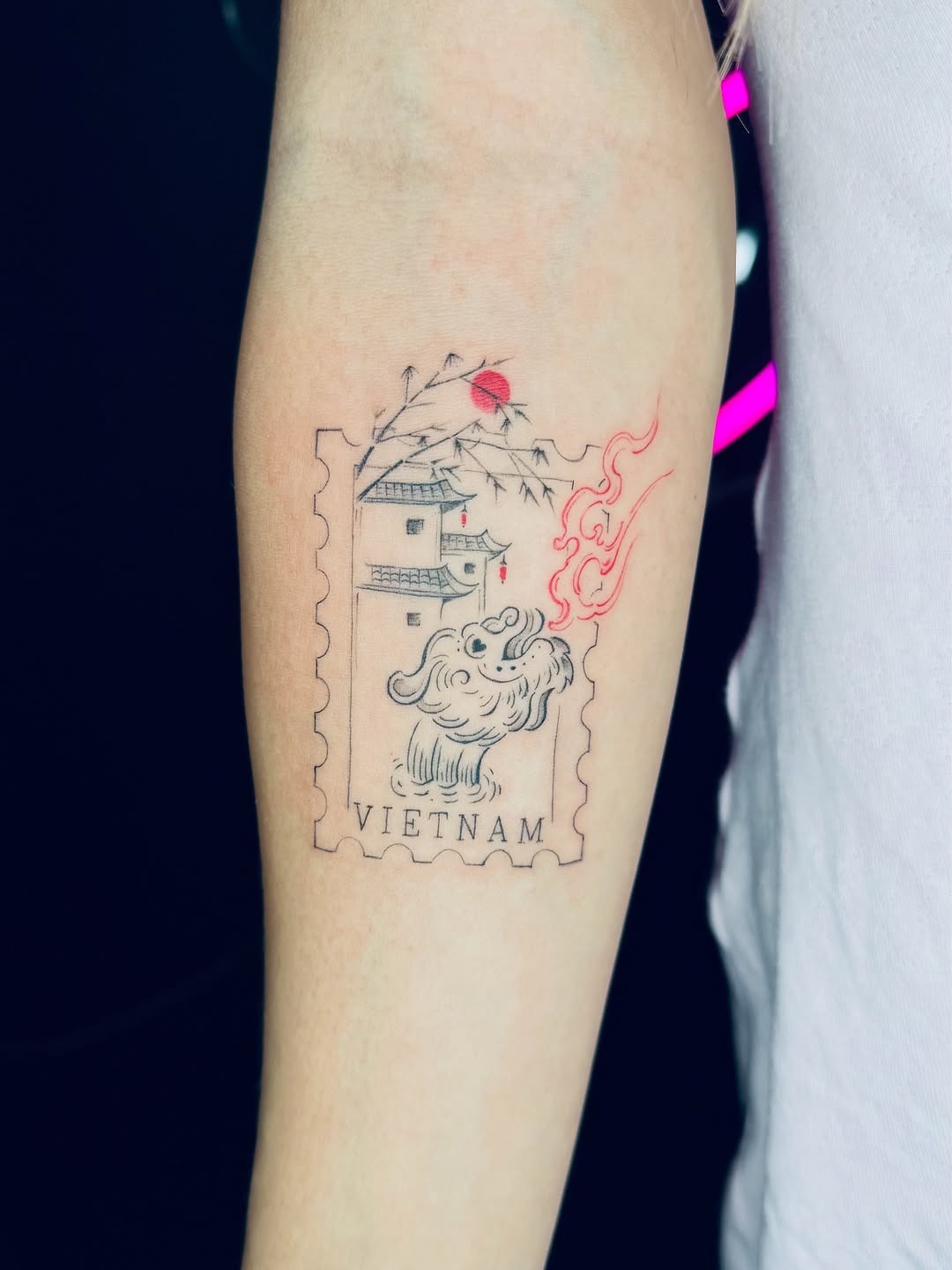 Creative tattoo inspired by Vietnam's culture Tattoo Design