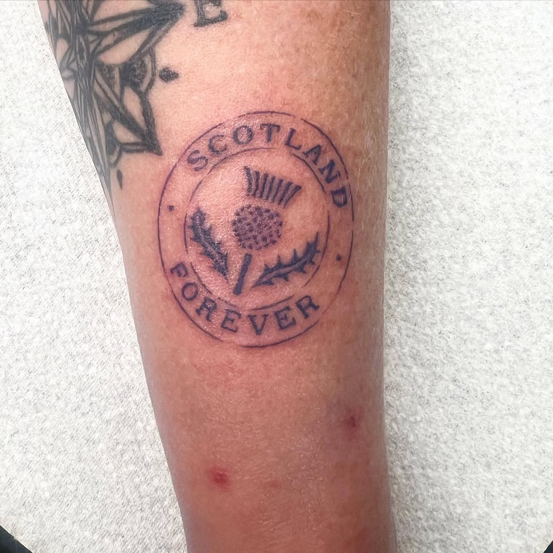 Meaningful Scotland Forever Thistle Tattoo Tattoo Design