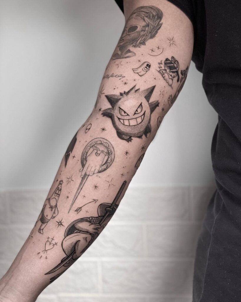 Bold Blackwork Patchwork Tattoo Collection Tattoo Design