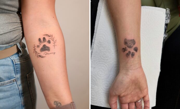 14+ Pawprint Tattoo Ideas For Expressive Body Art