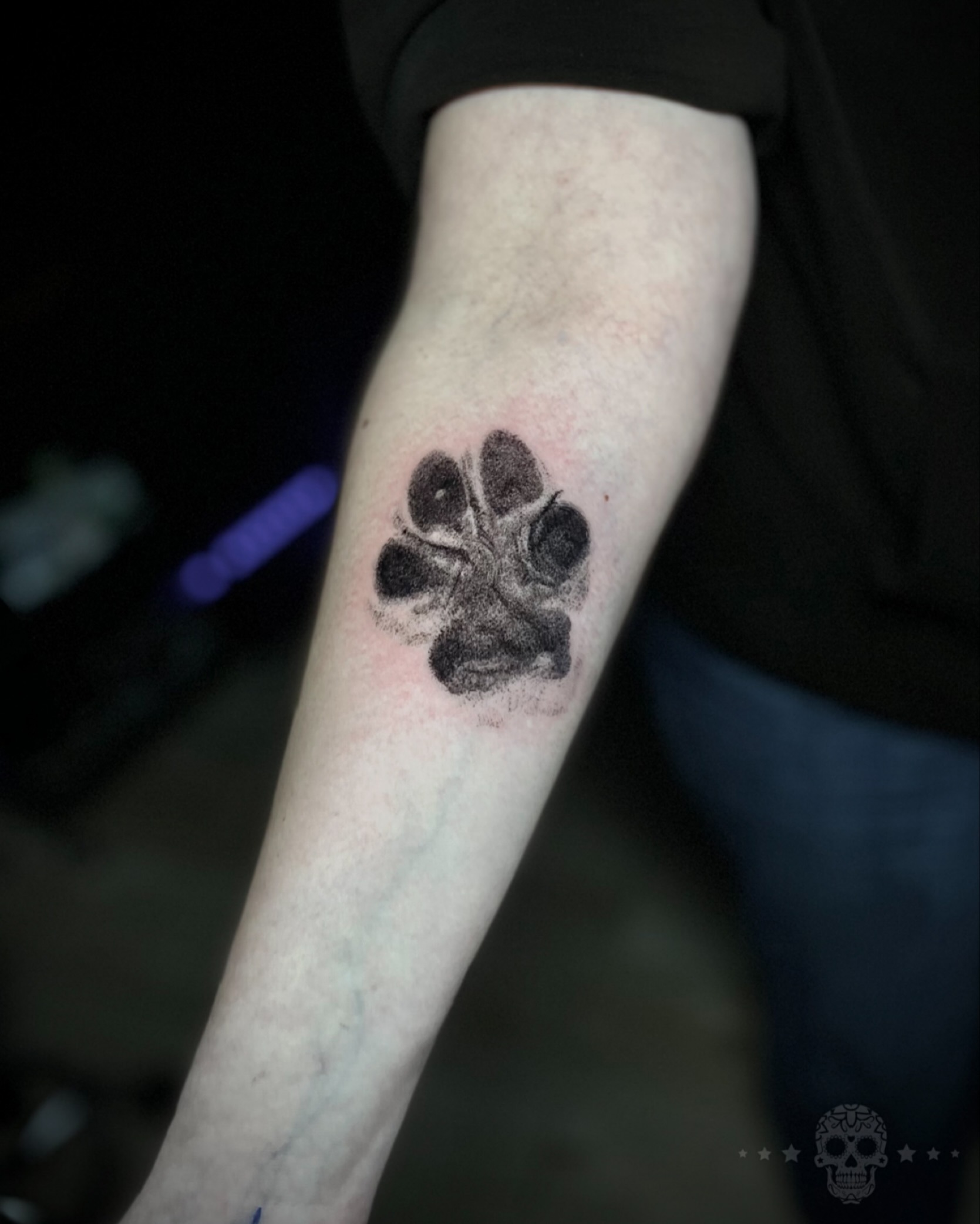 Realistic Pawprint Impression Tattoo Tattoo Design