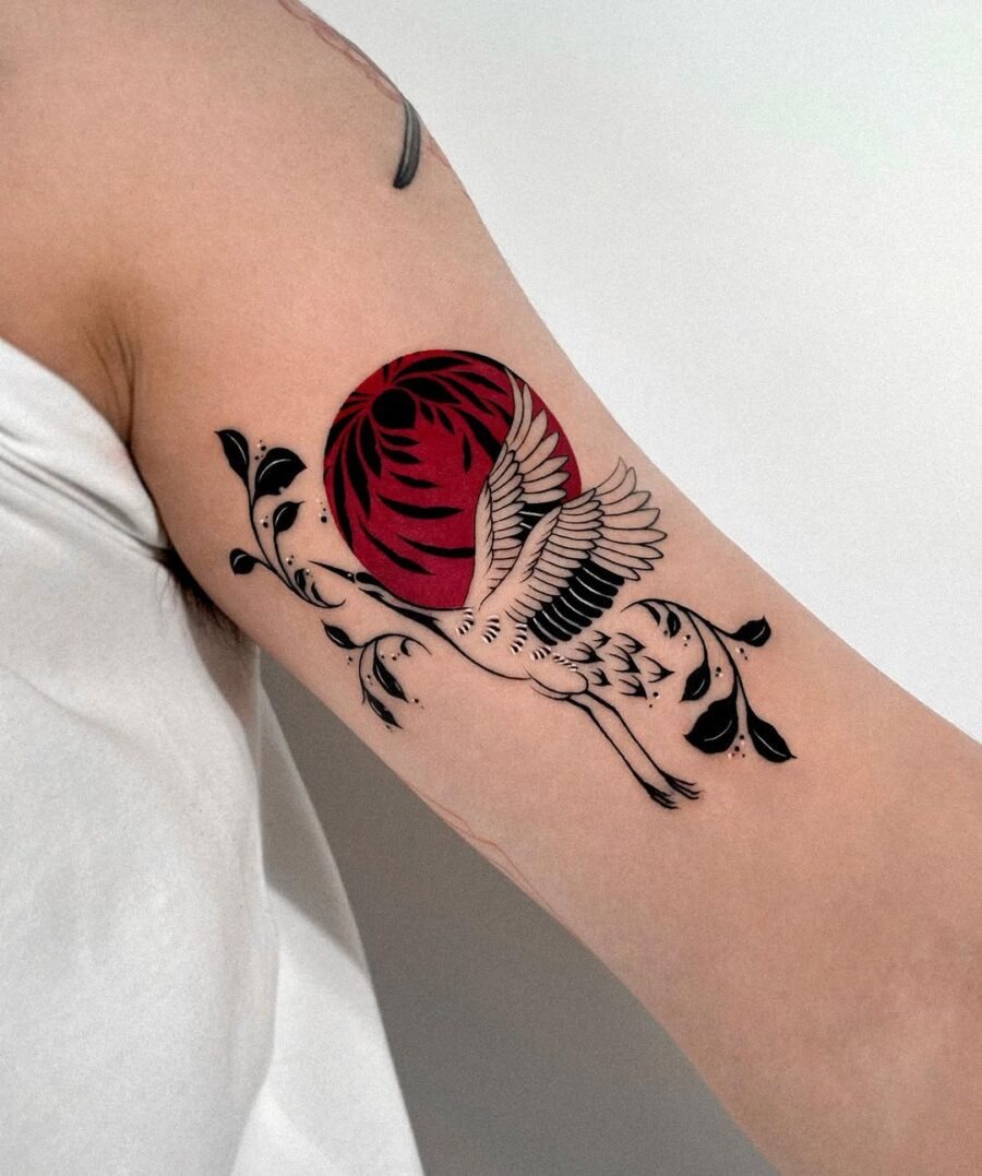 A beautiful peace tattoo with nature elements Tattoo Design
