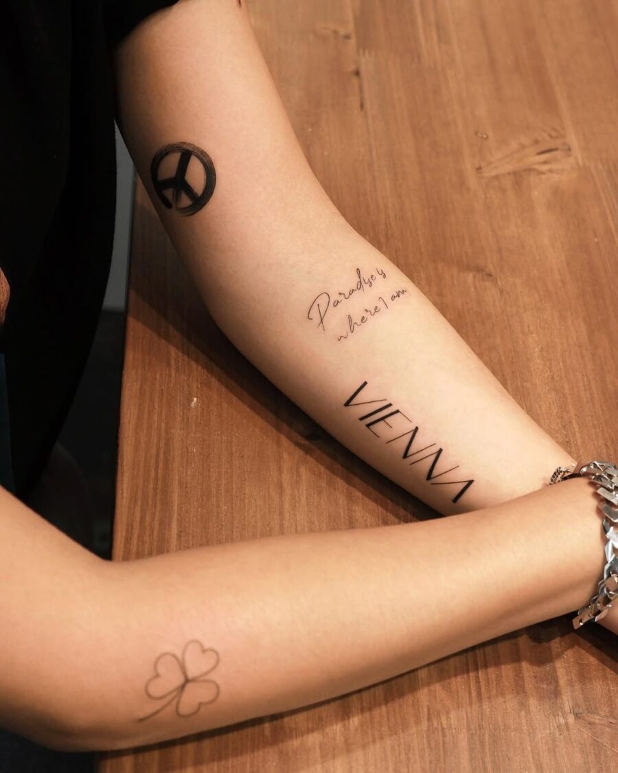 Stylish Peace Tattoos for Modern Expressions Tattoo Design