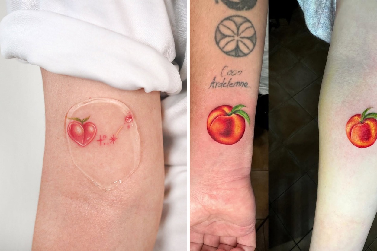 35+ Peach Tattoo Ideas & Inspiration Featured Lookbook Collage