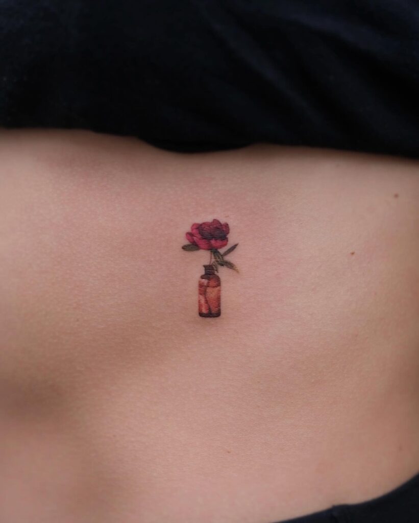 Delicate Pink Peonies Tattoo Tattoo Design