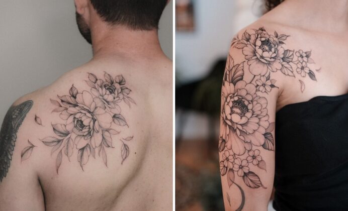 52+ Peony Flower Tattoo Ideas & Inspiration