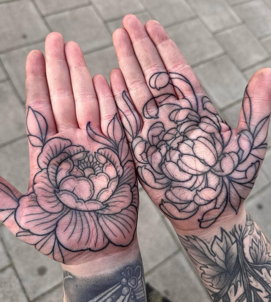 Soft Watercolor Peony Wrist Tattoo Tattoo Design