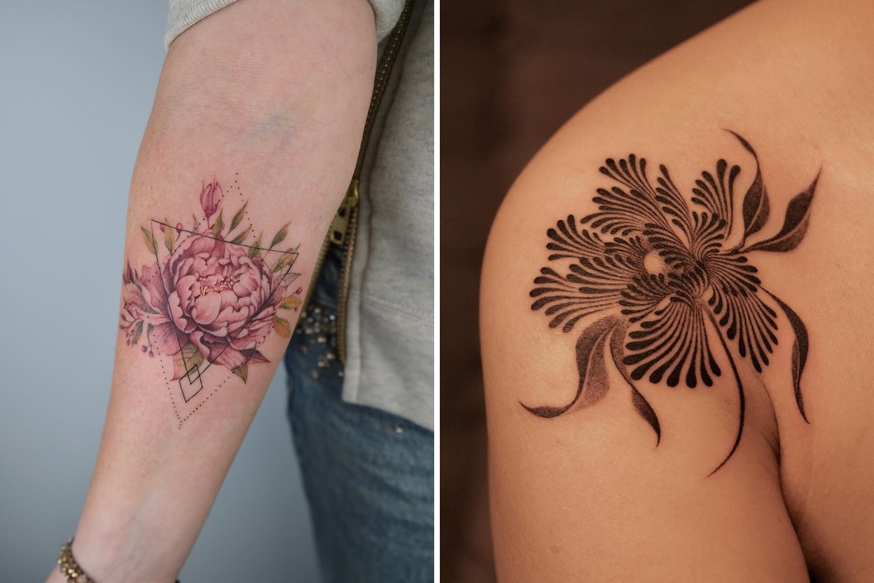 Peony Tattoo Ideas For Subtle and Symbolic Placement Featured Lookbook Collage