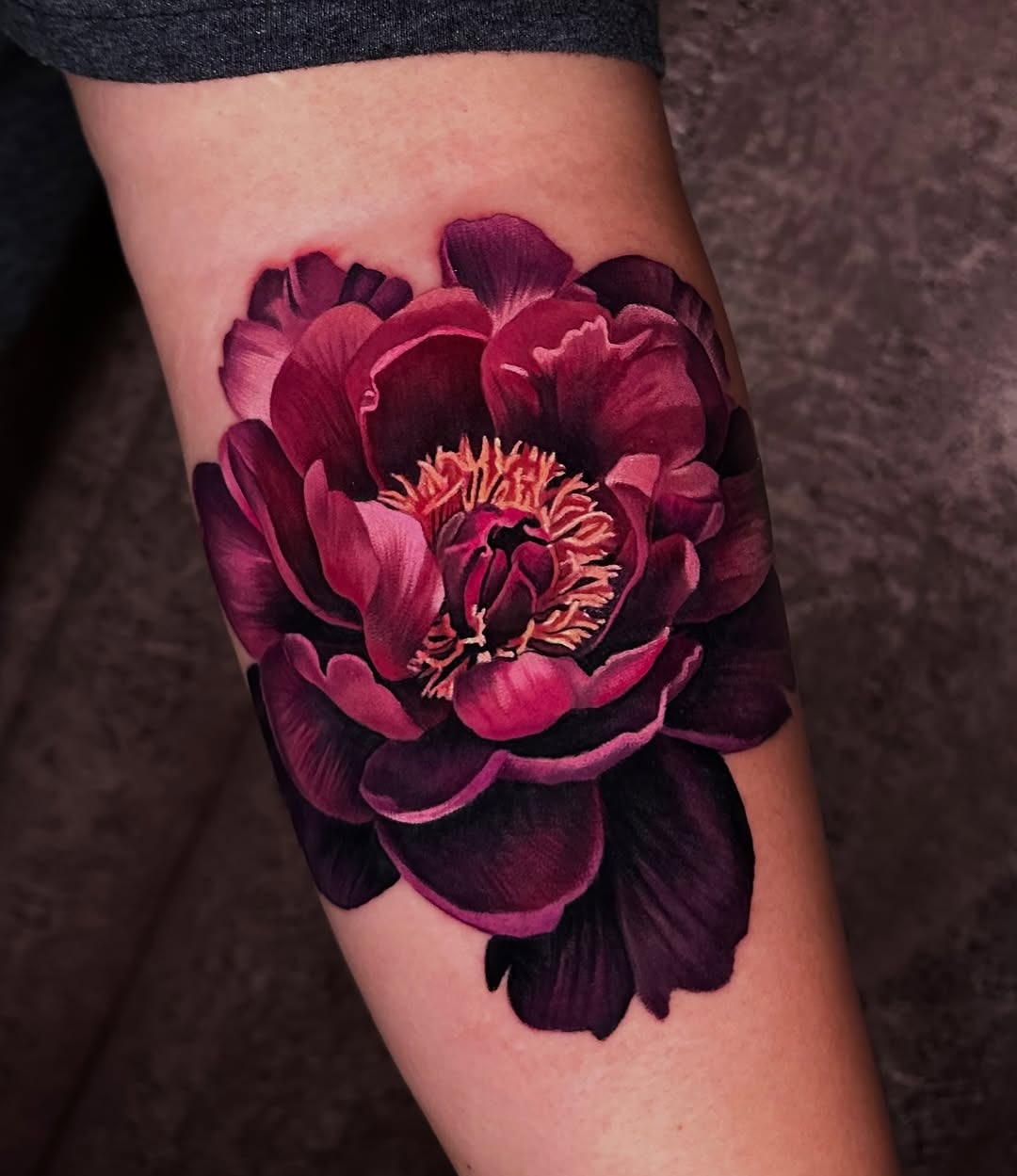 Stunning realistic peony tattoo art Tattoo Design