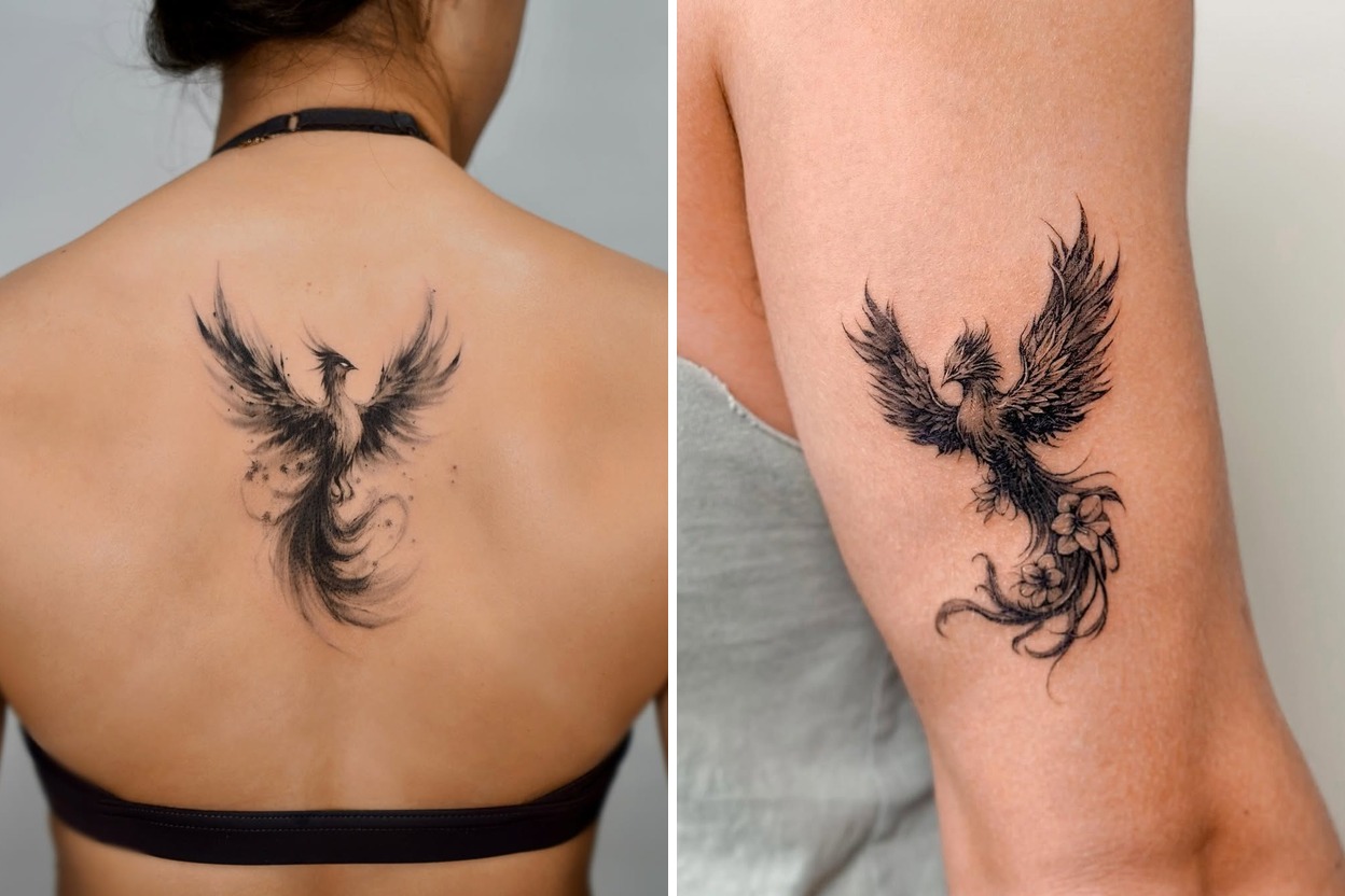 42+ Phoenix Tattoo Ideas For Expressive Body Art Featured Lookbook Collage