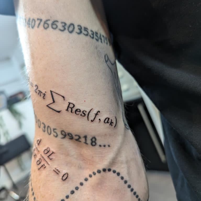 Minimalist Pi and Pumpkin Tattoo Design Tattoo Design