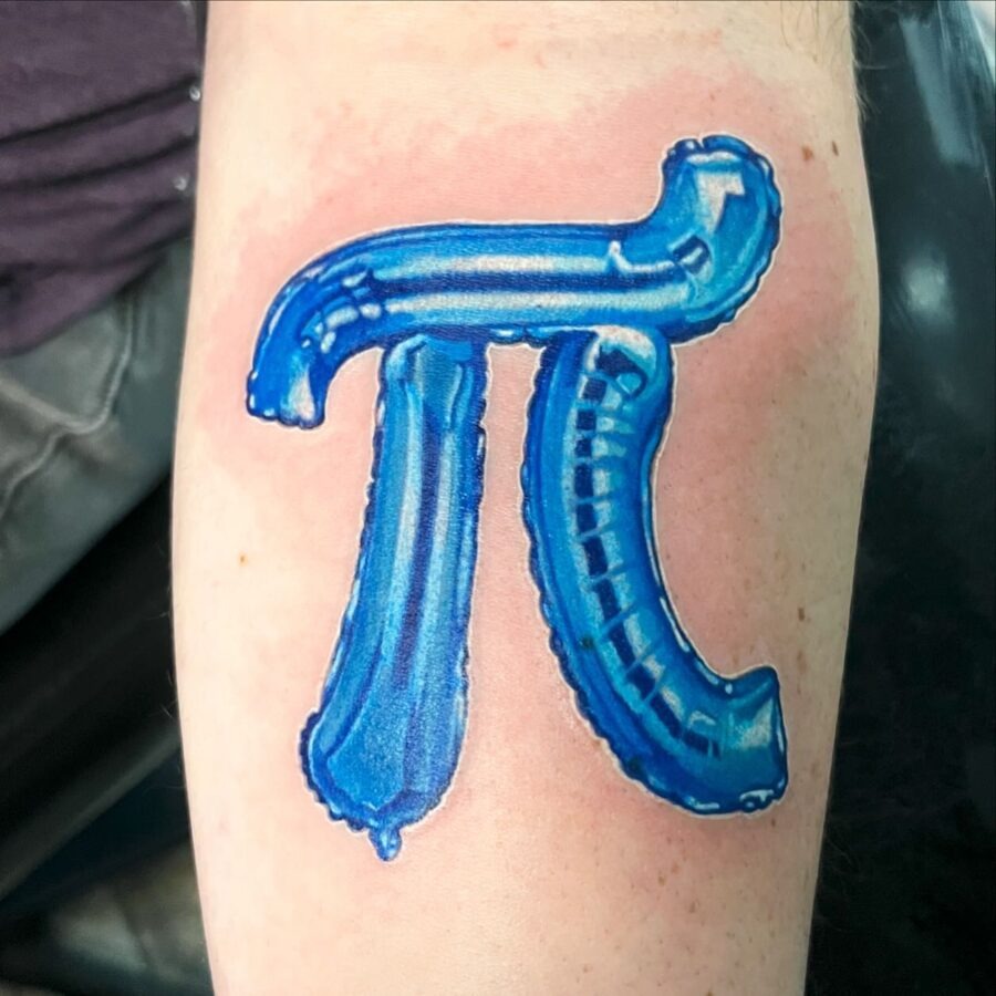 Vibrant and Modern Pi Tattoo Design Tattoo Design
