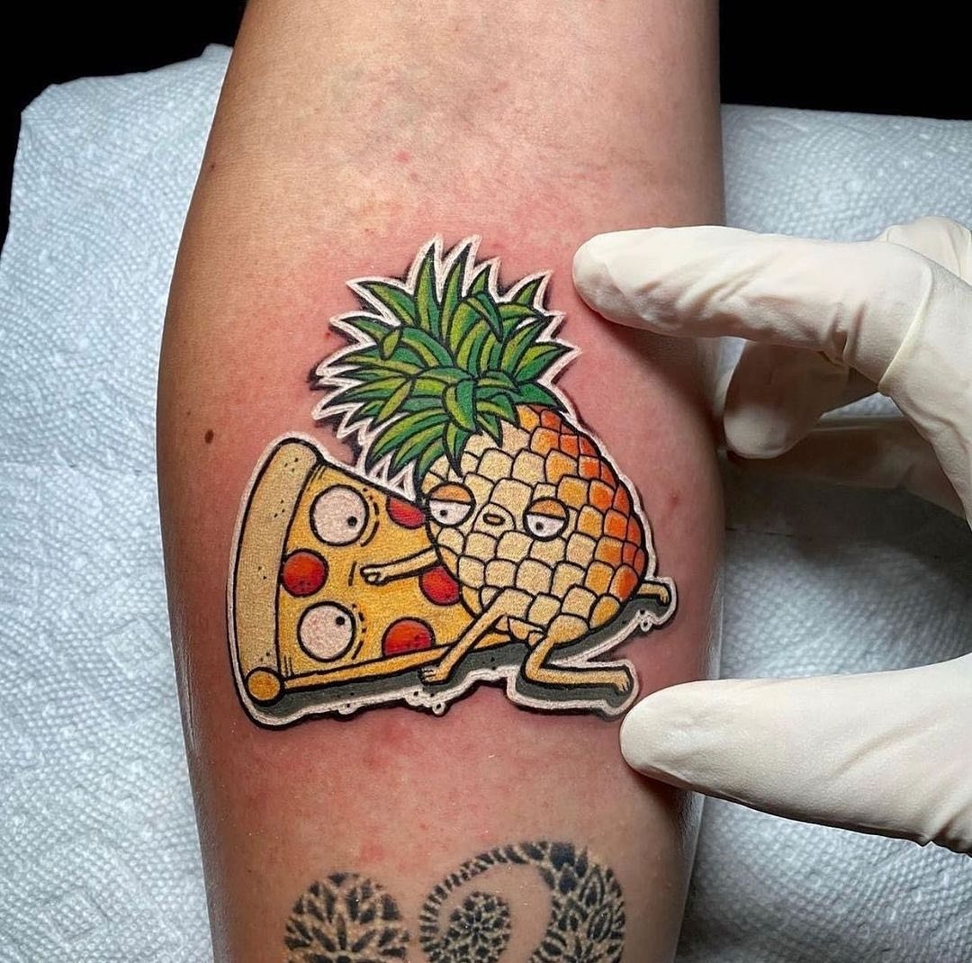 Stunning Colorful Pineapple and Fruit Tattoos Tattoo Design
