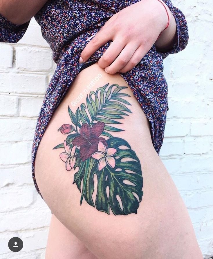 Spider Succulent Hybrid Tattoo Design