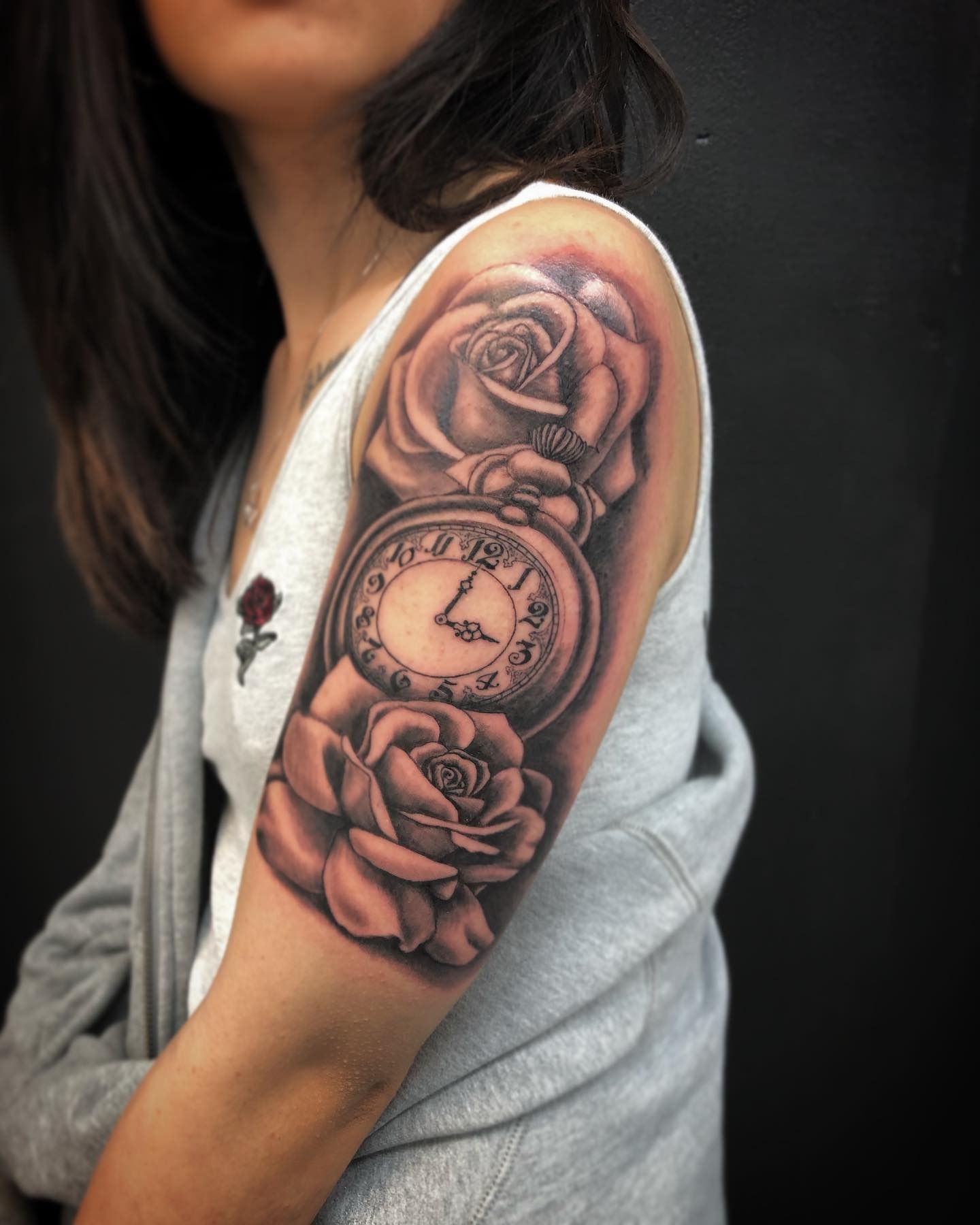 Inspirational Timepiece Chest Tattoo Tattoo Design