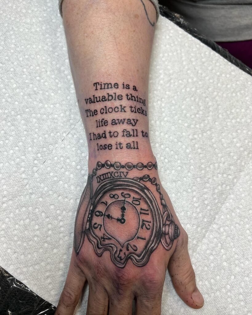 Pocket Watch Tattoos for Guys Tattoo Design