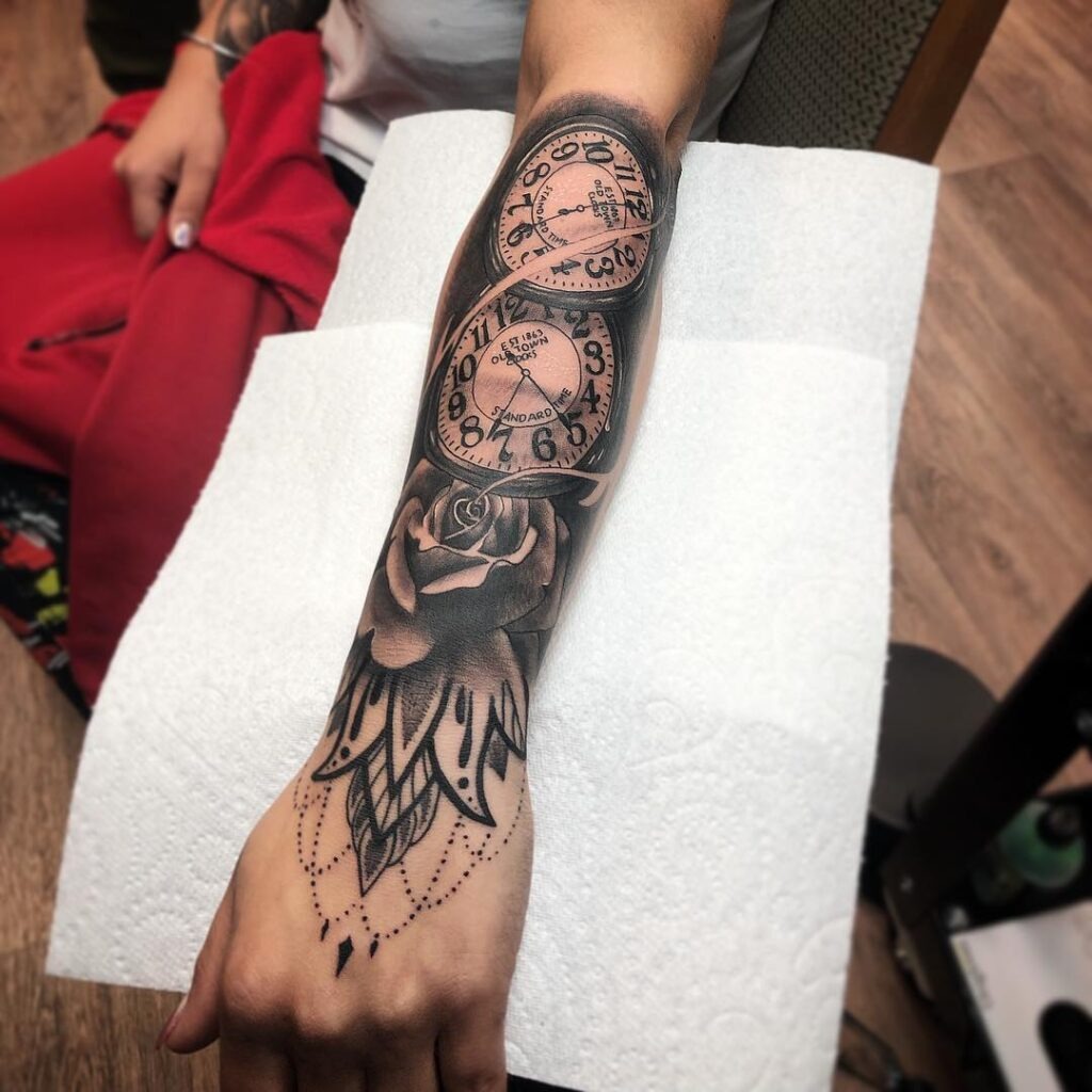 Traditional Pocket Watch Tattoo Ideas Tattoo Design