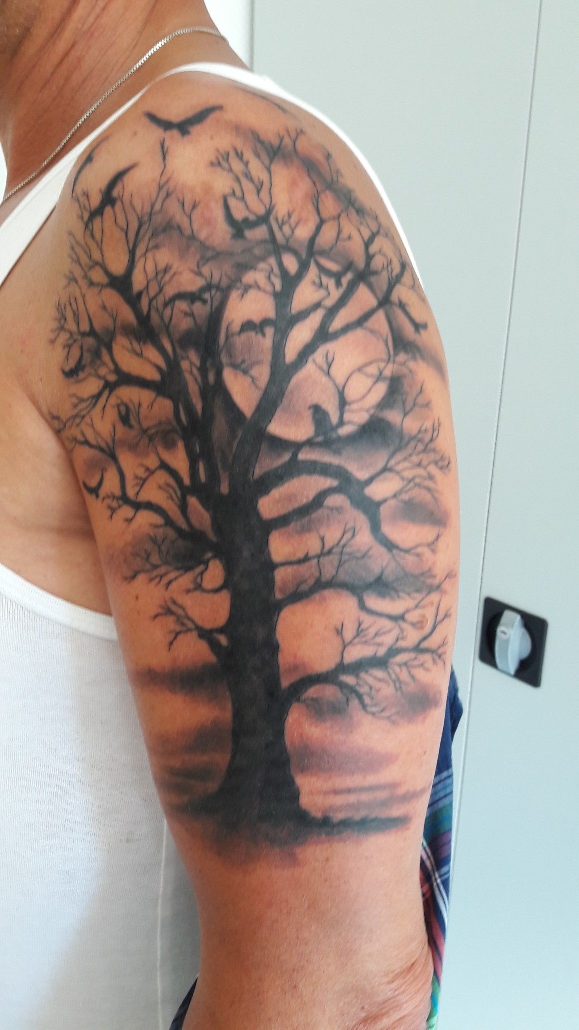 Fine Line Abstract Poison Tree Tattoo Tattoo Design