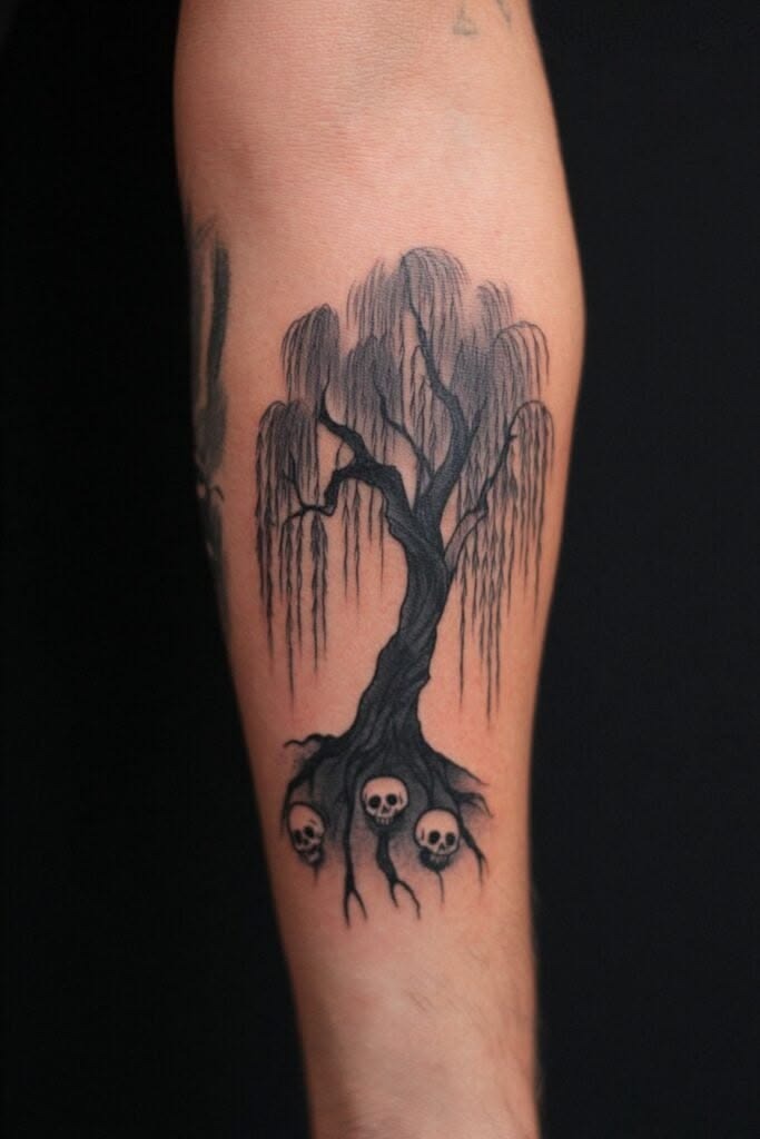 Full Forearm Twisted Poison Tree Tattoo Tattoo Design