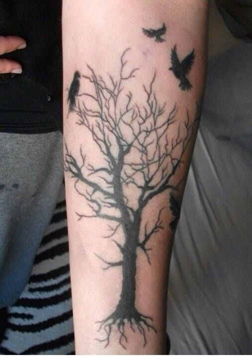 Hand and Fingers Poison Tree Tattoo Tattoo Design