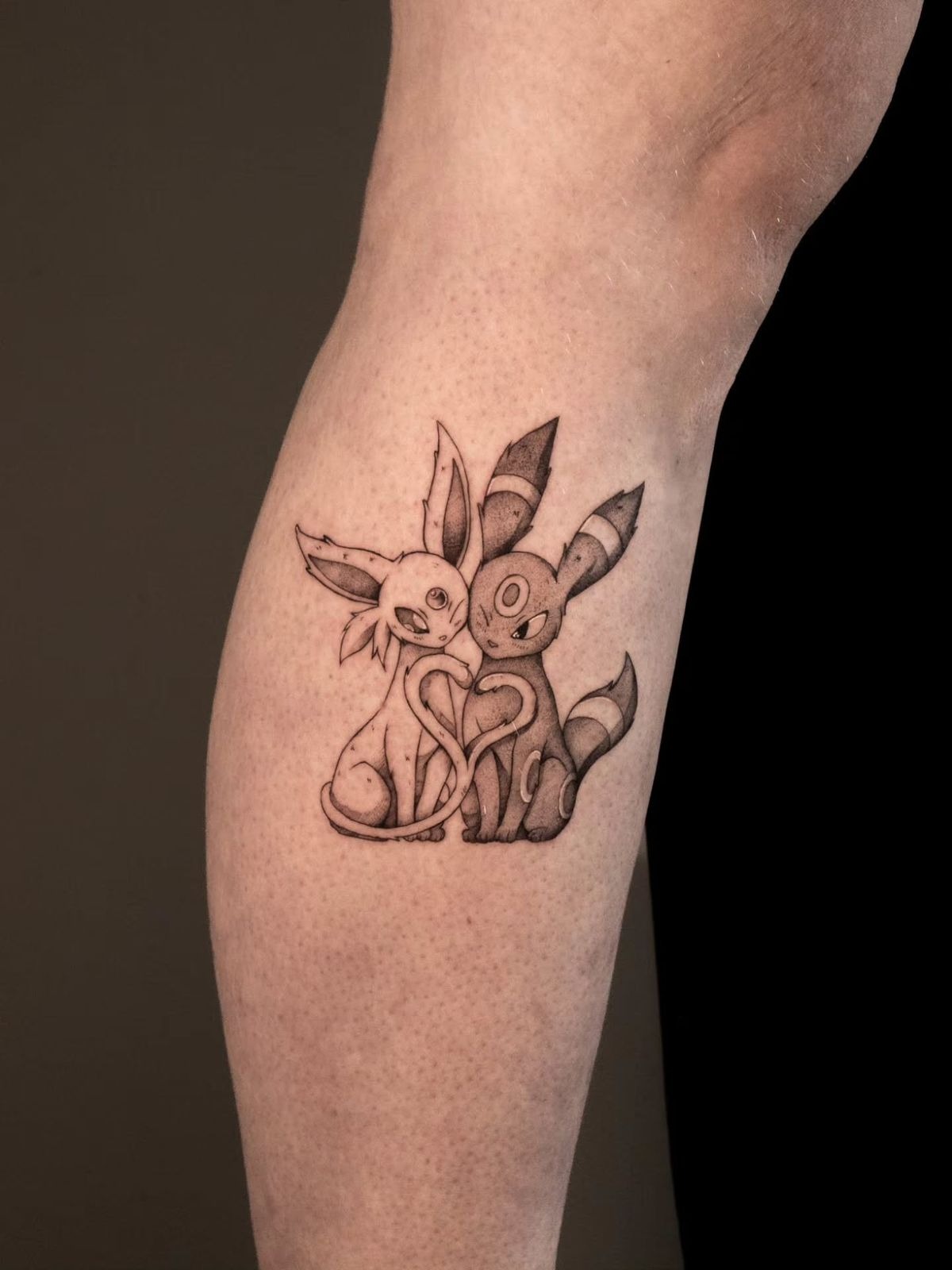 Playful Character Stack Tattoo Design