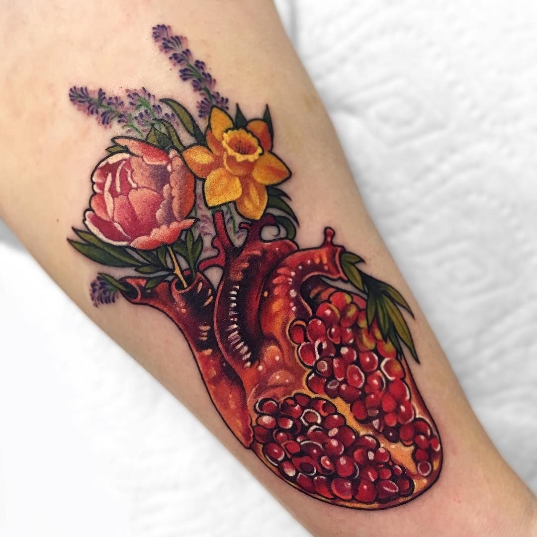 Delicate Forearm Pomegranate Tattoo Tattoo Design