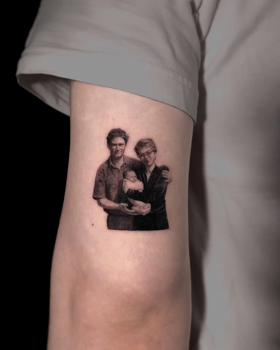 Emotional familial bond captured in tattoo Tattoo Design