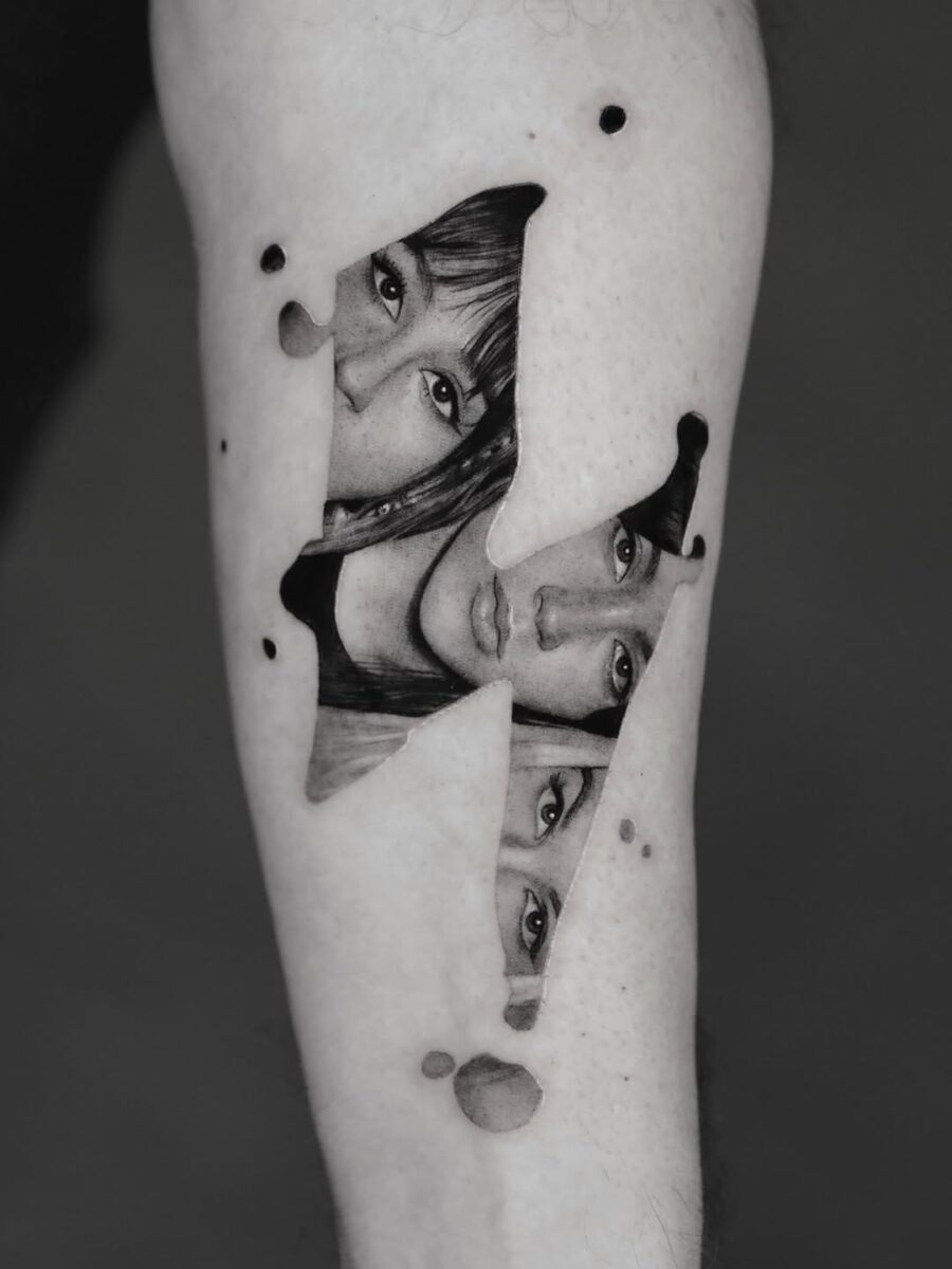 Intricate portrait tattoos with captivating depth Tattoo Design