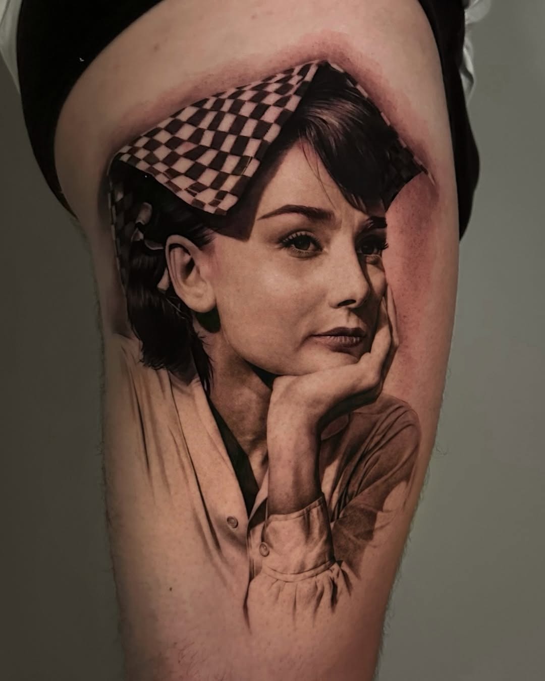 Stunning Audrey Hepburn Portrait Tattoo Design Tattoo Design