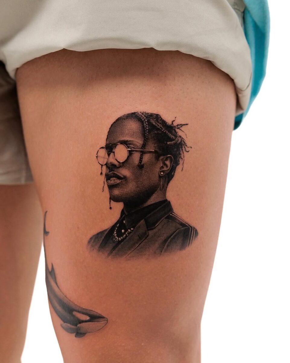 Stylish portrait tattoo with unique details Tattoo Design