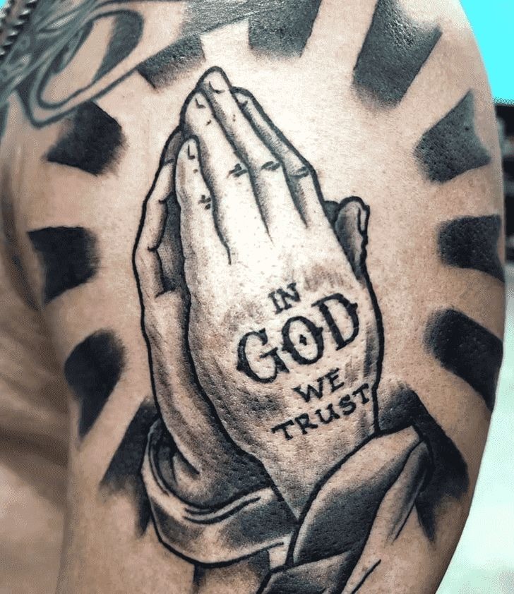 Shackled Praying Hands Tattoo Tattoo Design