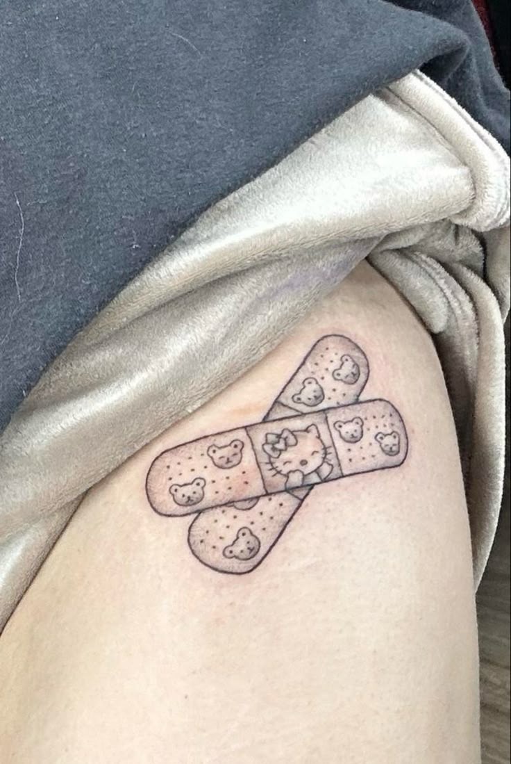 Hello Kitty Bandage Tattoo Tattoo Design