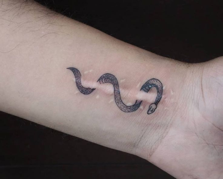 Winding Snake Design Tattoo Design