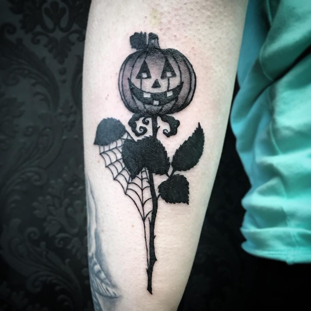 Pumpkin Rose Tattoo Tattoo Design